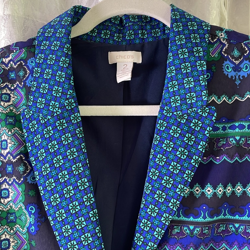 Chico’s Blazer size 2 Veronica - Picture 3 of 8